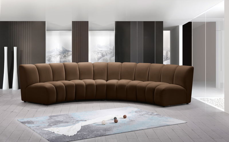 Infinity - 4 Piece Velvet Modular Sectional