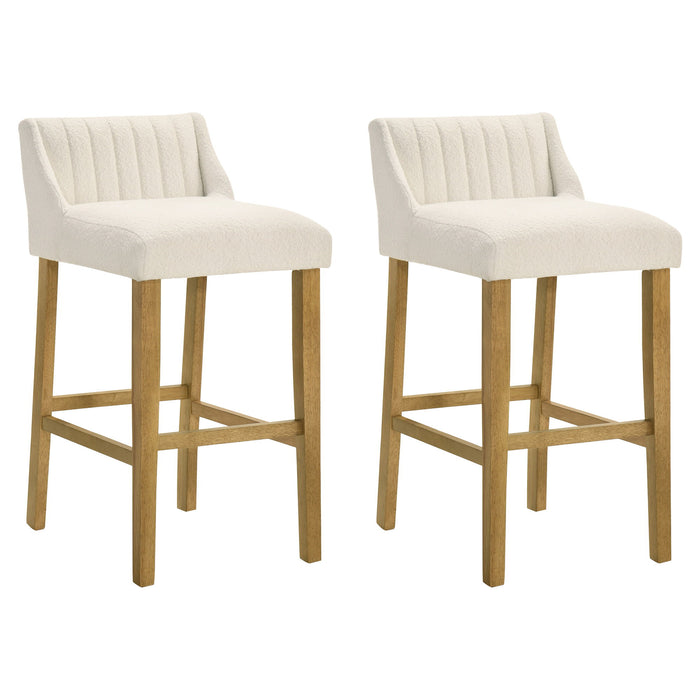 Fauna - Modern Transitional Wood Bar Height Kitchen Bar Stool - Simple Home Plus
