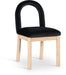 Conrad - Velvet Dining Chair With Natural Legs - Simple Home Plus