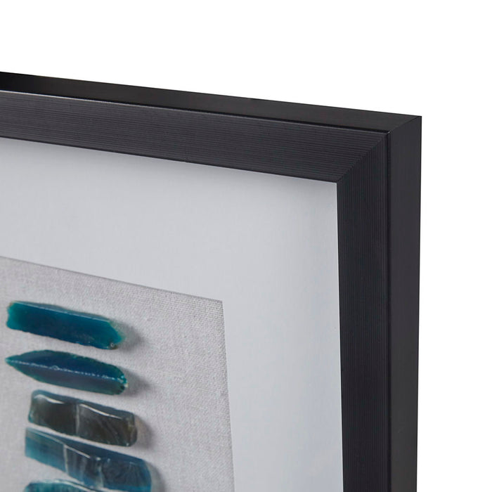Cerulean Stones - Real Natural Agate Framed - Blue - Simple Home Plus