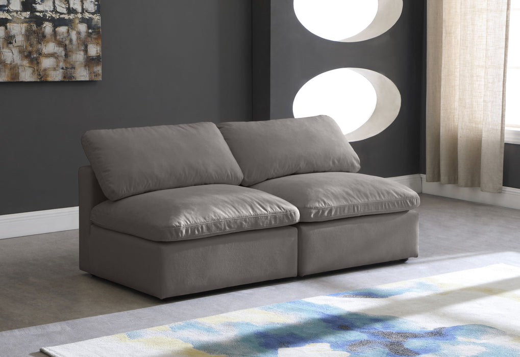Plush - Modular Armless 2 Seat Sofa - Simple Home Plus