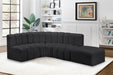Arc - Faux Leather 5 Piece Corner Modular Sofa - Simple Home Plus
