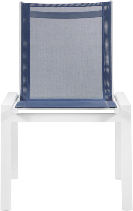 Nizuc - Outdoor Patio Dining Chair With White Frame (Set of 2) - Simple Home Plus