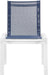 Nizuc - Outdoor Patio Dining Chair With White Frame (Set of 2) - Simple Home Plus