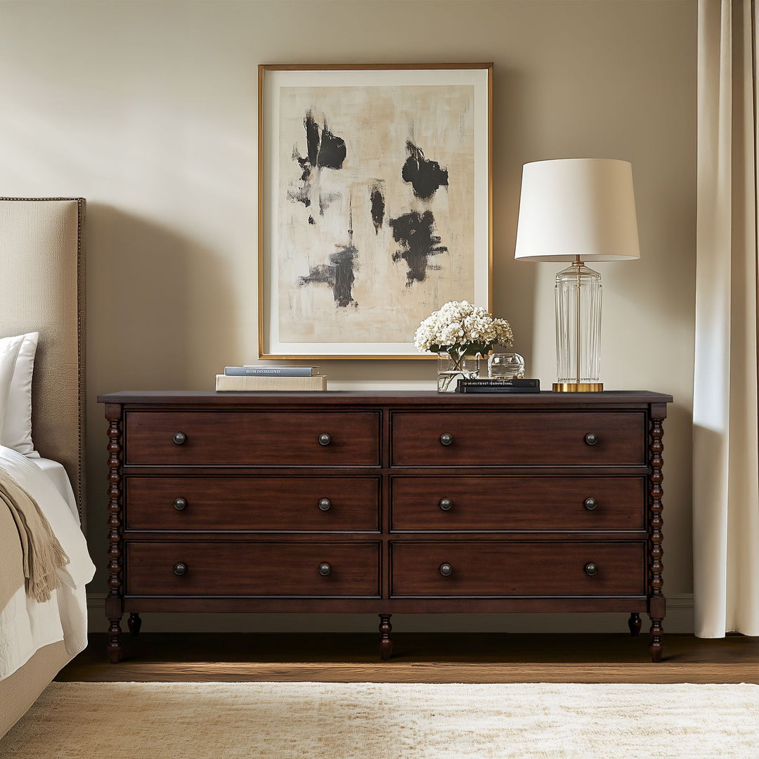 brown bedroom dresser Madison Park Signature Beckett Large Dresser, Morocco Brown color