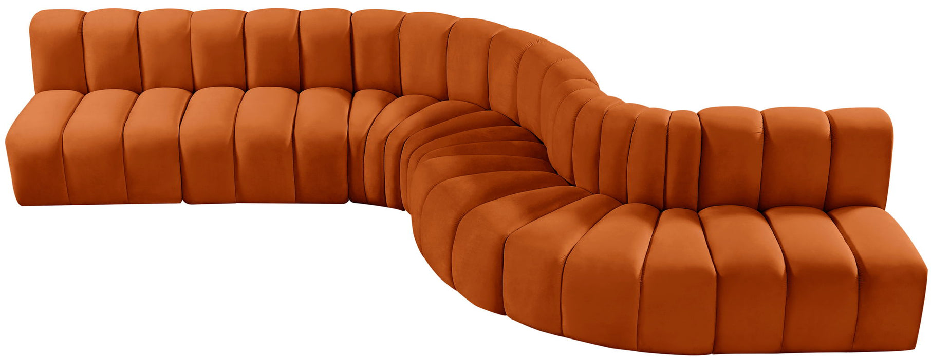 Arc - Velvet 7 Piece Modular Sofa - Simple Home Plus