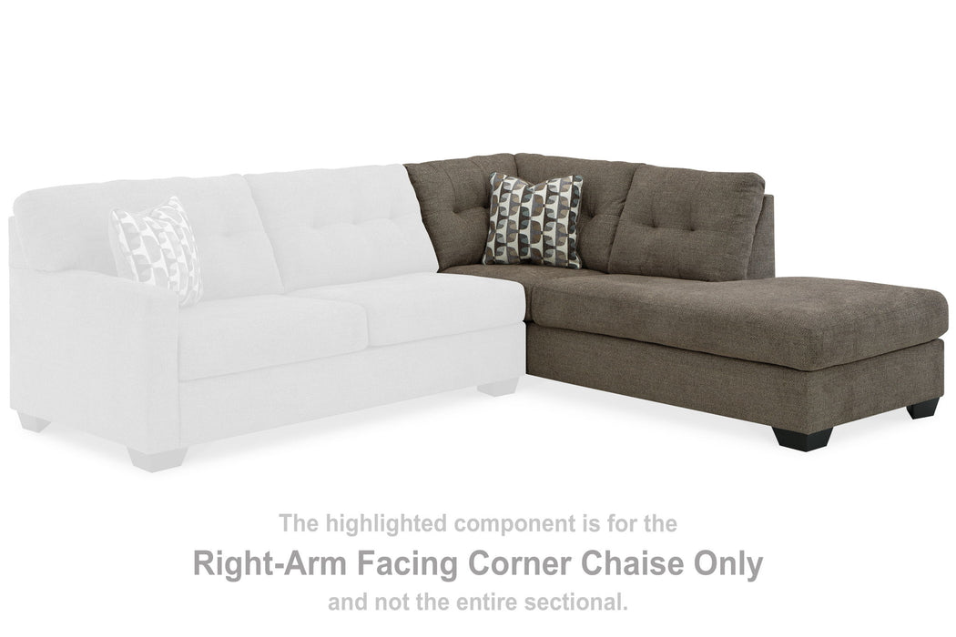Mahoney - Raf Corner Chaise - Chocolate - Simple Home Plus