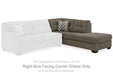 Mahoney - Raf Corner Chaise - Chocolate - Simple Home Plus