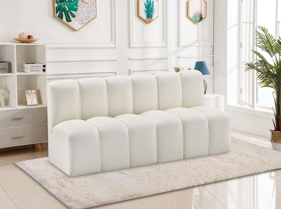 Arc - Faux Leather 2 Seats Modular Sofa - Simple Home Plus