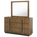 Terrace - 6-Drawer Dresser And Mirror - Ash Brown - Simple Home Plus