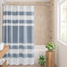 Spa Waffle - 72" Shower Curtain With 3M Treatment - Blue - Simple Home Plus