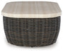 Kimora - Beige / Dark Brown - Rectangular Cocktail Table - Simple Home Plus