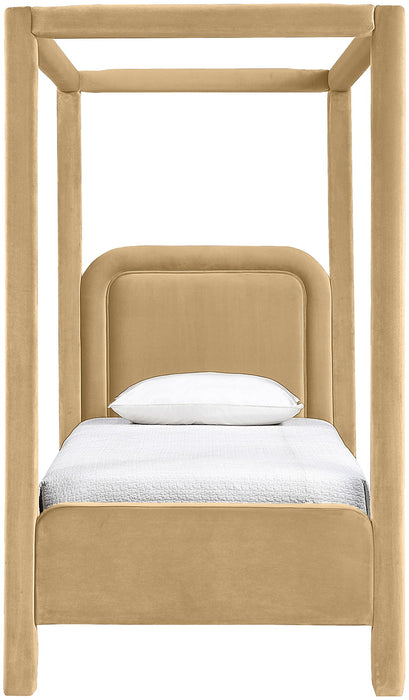 Salina - Velvet Upholstered Bed - Simple Home Plus