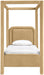 Salina - Velvet Upholstered Bed - Simple Home Plus