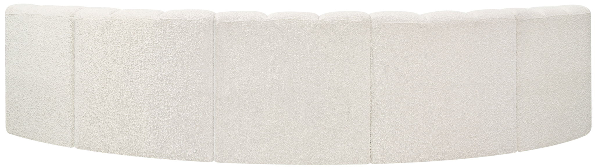 Arc - Boucle Fabric 5 Piece U-Shaped Modular Sofa - Simple Home Plus
