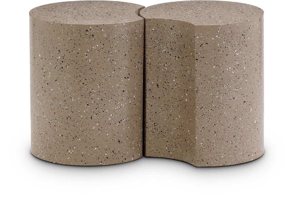 Dimple - 2 Piece Modular End Table - Terazzo Finish - Simple Home Plus