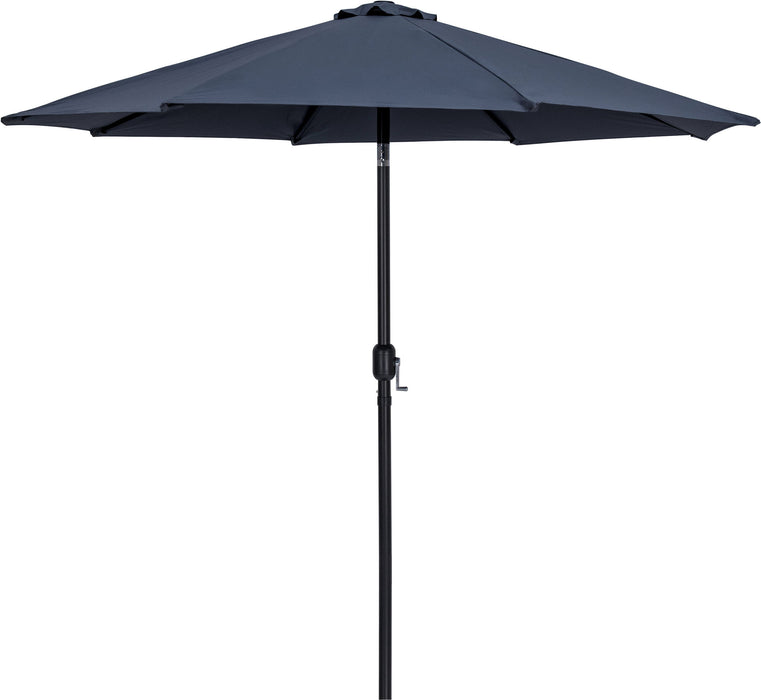 Fiji - Aluminum Patio Umbrella With Square Teak And Black Base - Simple Home Plus