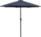 Fiji - Aluminum Patio Umbrella With Square Teak And Black Base - Simple Home Plus
