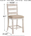 Skempton - Rectangular Counter Table With Storage Set - Simple Home Plus