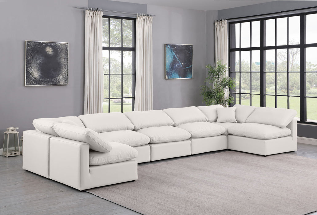 Indulge - Faux Leather 7 Piece Modular U-Shaped Sectional - Simple Home Plus
