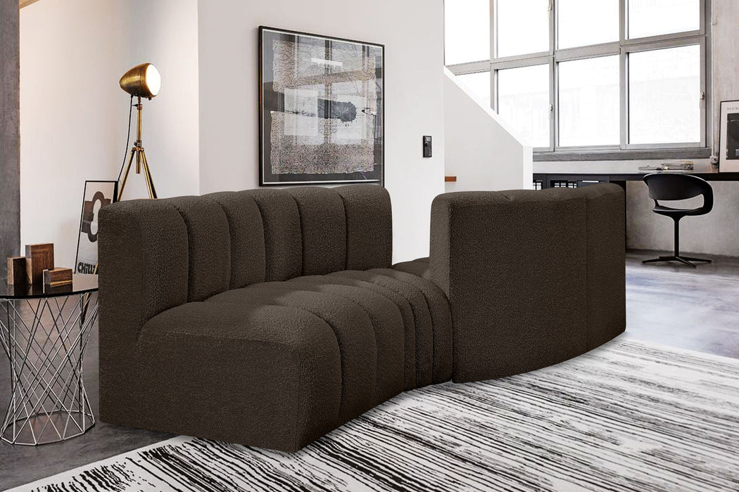 Arc - Boucle Fabric 4 Piece Sofa - Simple Home Plus