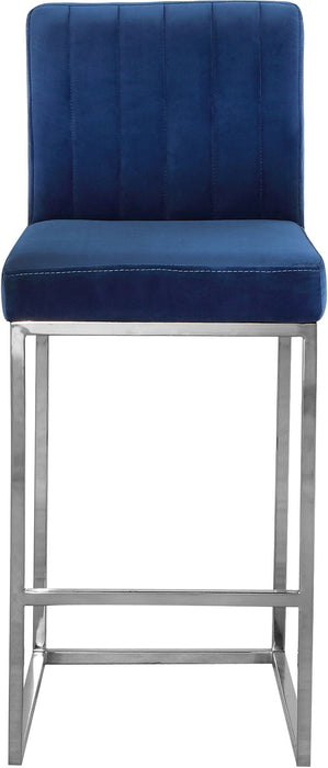 Giselle - Stool with Chrome Legs - Simple Home Plus