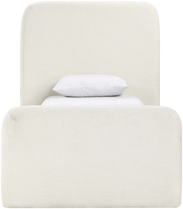 Fira - Linen Textured Fabric Upholstered Bed - Simple Home Plus