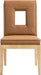Gwendolyn - Faux Leather Dining Side Chair With Natural Frame (Set of 2) - Simple Home Plus