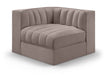 Rummi - Velvet Performance Fabric Upholstered Modular Corner Chair - Simple Home Plus