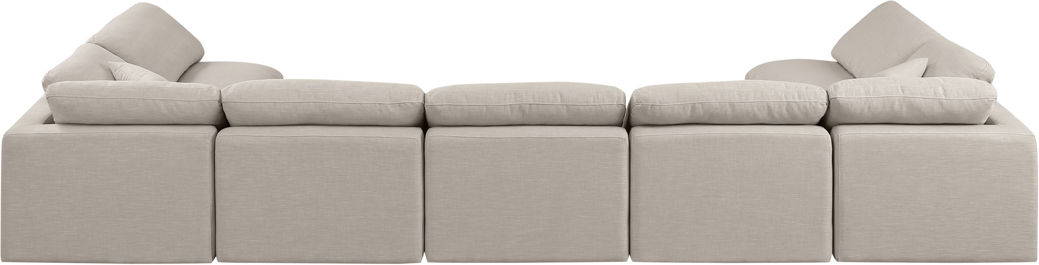 Indulge - Linen 7 Piece Modular U-Shaped Sectional - Simple Home Plus