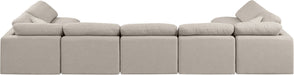 Indulge - Linen 7 Piece Modular U-Shaped Sectional - Simple Home Plus