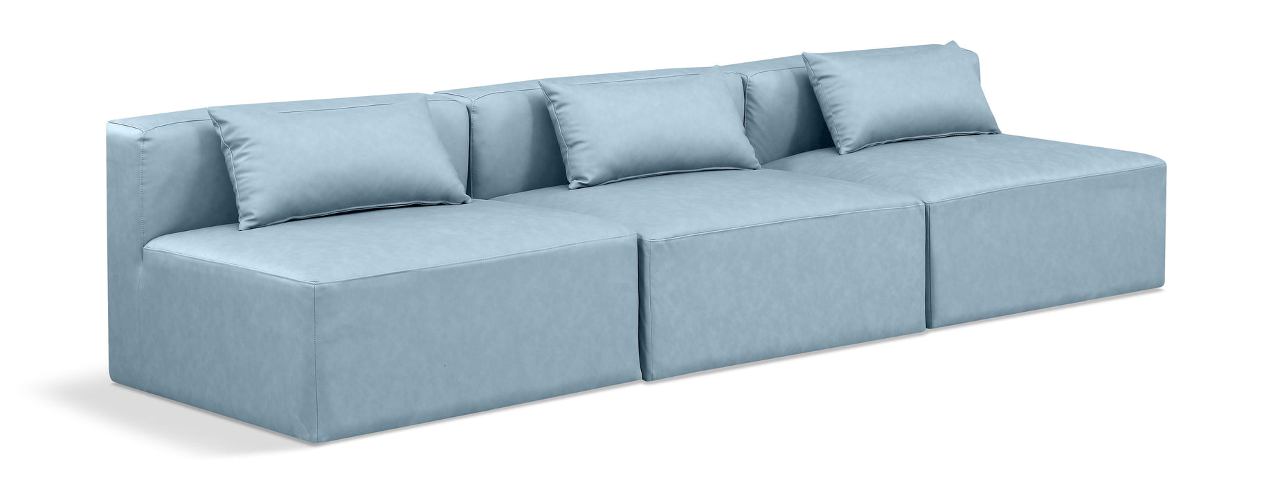 Cube - Modular 3 Seat Armless Sofa - Simple Home Plus