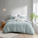 Kara - King 3 Piece Duvet Cover Set - Aqua - Simple Home Plus