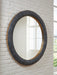 Corinsworth - Accent Mirror - Charcoal / Brass Finish - Simple Home Plus