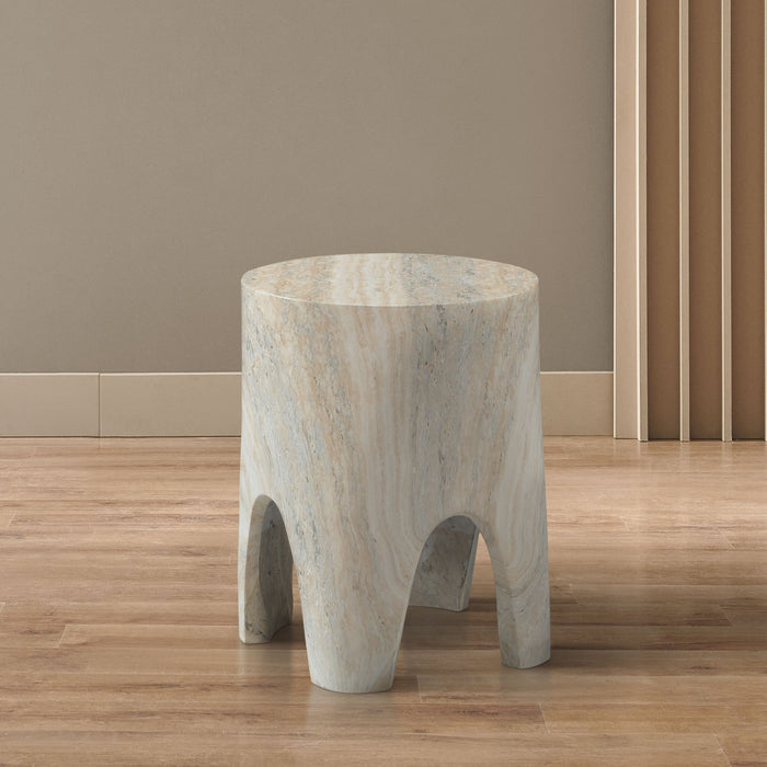 Foligno - Concrete End Table - Simple Home Plus