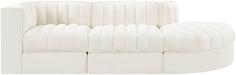 Rummi - Velvet Performance Fabric Upholstered 3 Piece Modular Sectional - Simple Home Plus