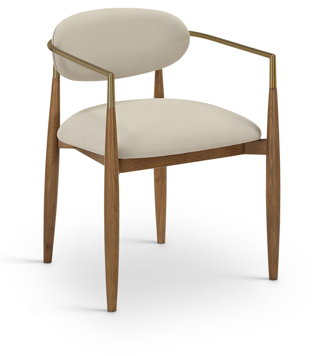 Riccio - Dining Arm Chair (Set of 2) - Walnut Frame - Simple Home Plus