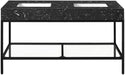 Marmo - Engineered Marble Bathroom Vanity With Black Base - Simple Home Plus