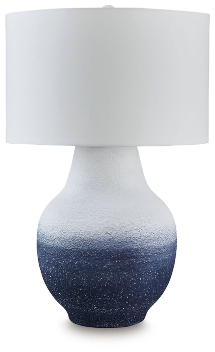 Dashland - White / Navy - Metal Table Lamp - Simple Home Plus