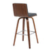 Vienna - Swivel Bar Stool - Walnut Base - Simple Home Plus