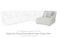 Top Tier - Raf Press Back Power Chaise - Alloy - Simple Home Plus