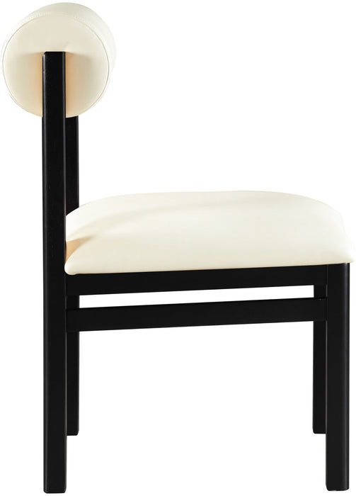 Roundhill - Faux Leather Dining Chair (Set of 2) - Black Frame - Simple Home Plus