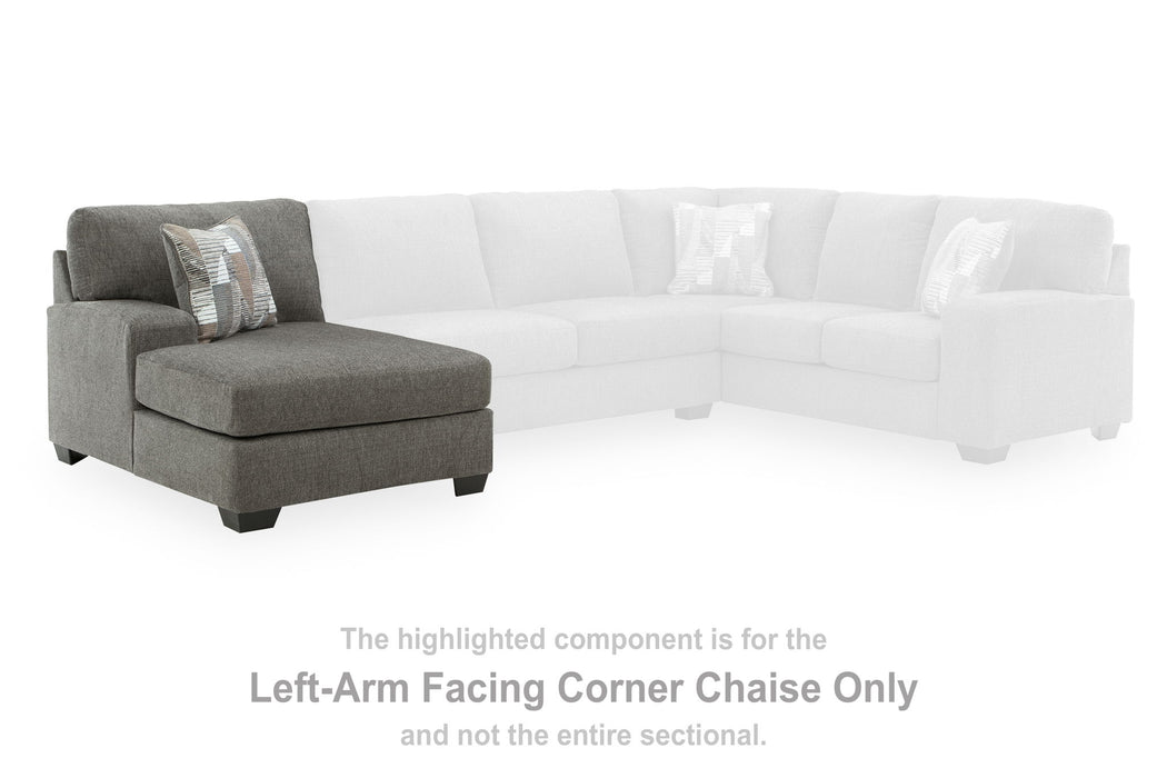 Clarington - LAF Corner Chaise - Greystone - Simple Home Plus