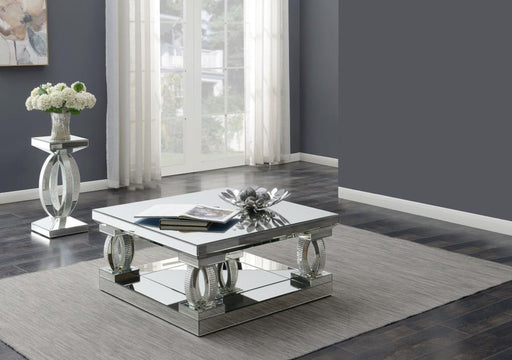 Amalia - Mirrored Coffee Table Set - Simple Home Plus