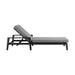 Cayman - Outdoor Patio Adjustable Chaise Lounge Chair In Aluminum With Gray Cushions - Simple Home Plus