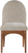 Waldorf - Chenille Dining Side Chair With Brown Legs - Simple Home Plus