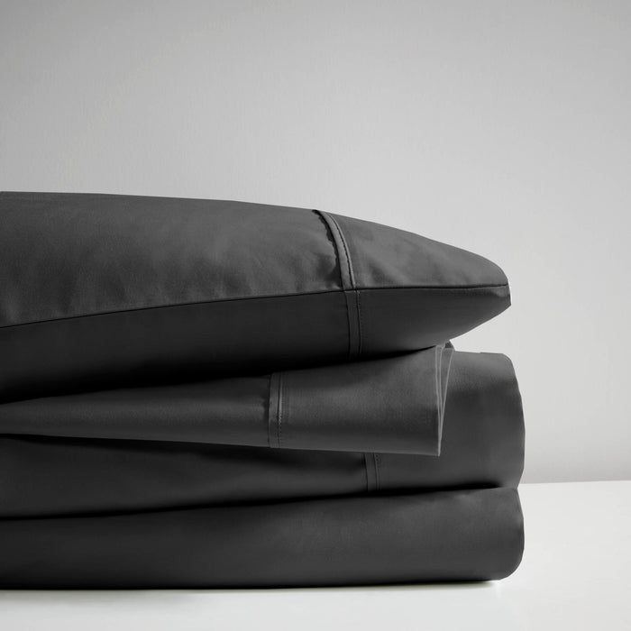 600 Thread Count - California King Cooling Blend 4 Piece Sheet Set - Black