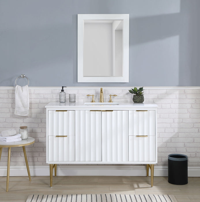 Modernist - Bathroom Vanity With Gold Legs - Simple Home Plus