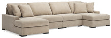 Calden - 4-Piece Sectional With Double Chaise - Oatmeal - Simple Home Plus