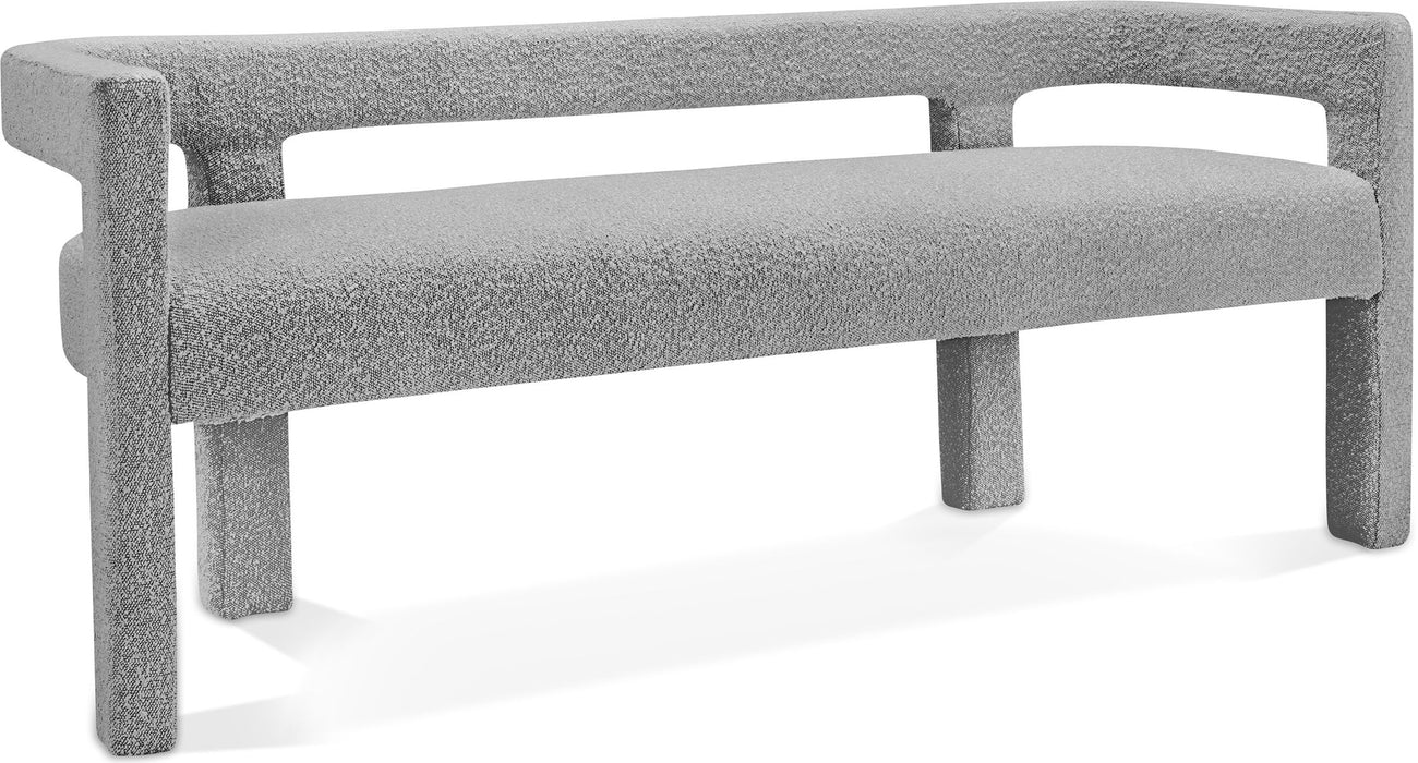 Athena - Boucle Fabric Bench - Simple Home Plus